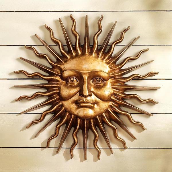 Design Toscano Sloane Square: Greenman Sun Wall Sculpture NG34918